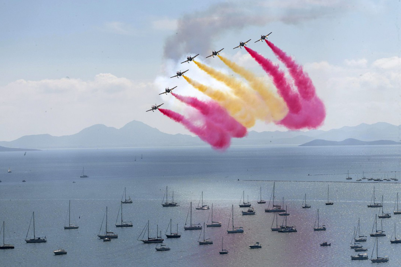 Patrulla Águila: Eagle Patrol takes to the skies to celebrate Spanish National Day