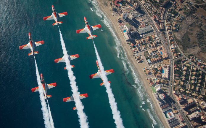 Patrulla Águila: Eagle Patrol takes to the skies to celebrate Spanish National Day